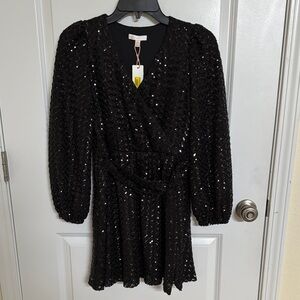 GB Girls Black Sequin Formal Dress